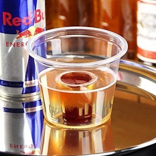 Clear Disposable Recyclable Plastic Bomb Shot Glass 25ml - Polypropylene