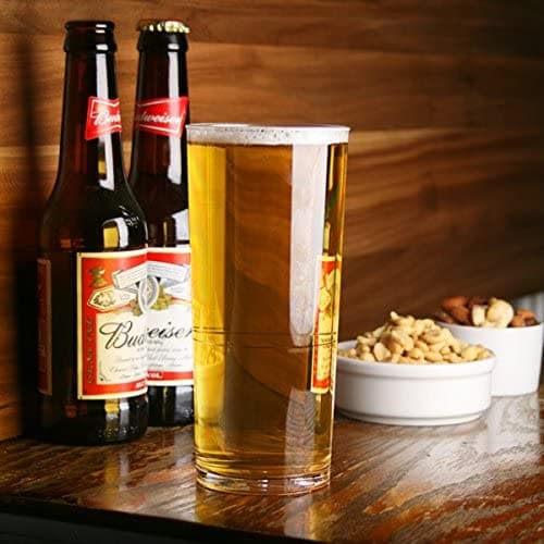 Clear Reusable Plastic Stacking Pint Glass 568ml- Polycarbonate CE/CA Stamped to Rim