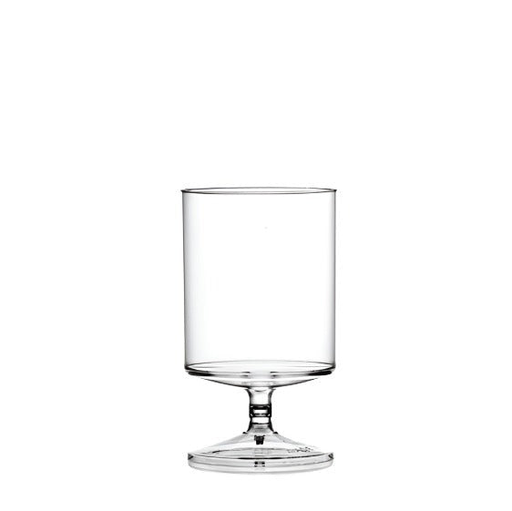 Clear Reusable Plastic Stacking Wine Glass 312.5ml - Polycarbonate UKCA Stamped at 125/ 175 & 250ml