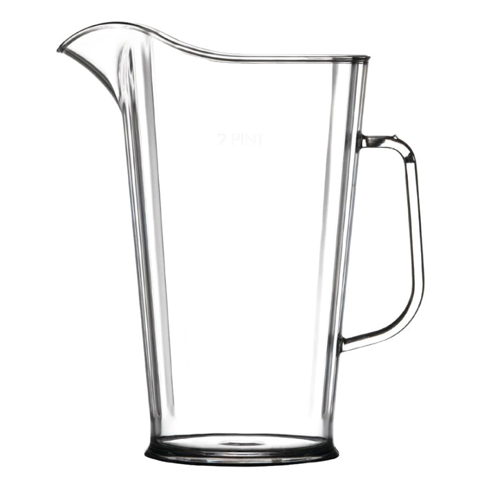 2 Pint Clear Reusable Plastic Jug 1136ml- Polycarbonate CE/CA Stamped