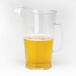 4 Pint Clear Reusable Plastic Jug 2272ml - Polycarbonate UKCA Stamped to Line