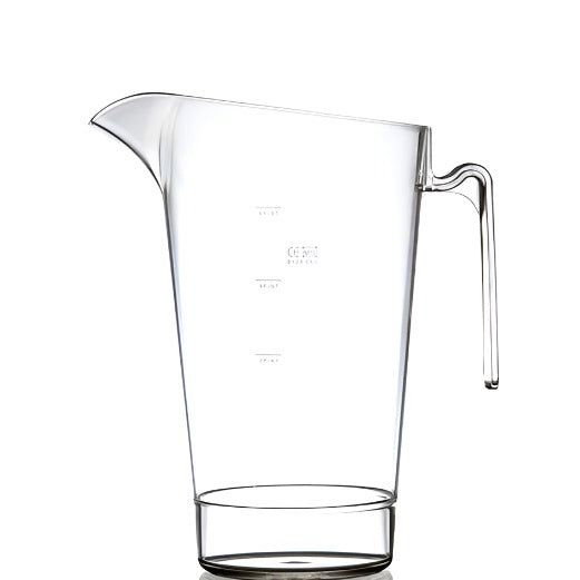 4 Pint Clear Reusable Plastic Jug 2272ml- Polycarbonate CE/CA Stamped at 2/ 3 & 4 Pints