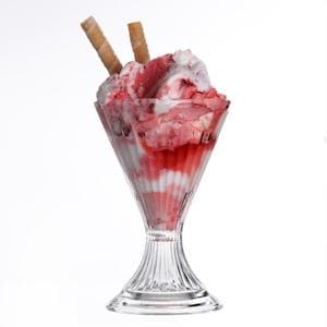 Clear Reusable Plastic Ice Cream Dish 258ml  - Polycarbonate