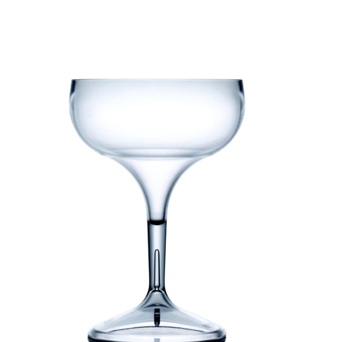 Clear Reusable Plastic Coupe Cocktail Glass 250ml - Polycarbonate