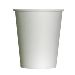 White Compostable Single Walled Cup 240ml  - Paper & PLA