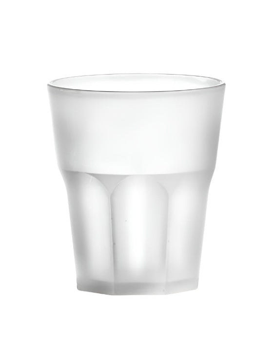 Scratch Proof Frosted Reusable Plastic Tumbler 300ml- Polypropylene