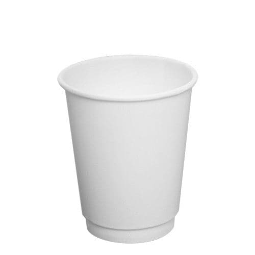 White Recyclable Double Walled Paper Cup 340ml - Paper