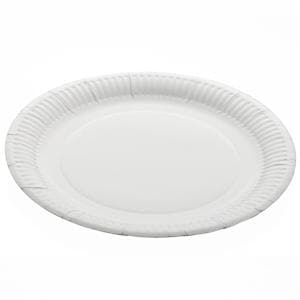 White Disposable Plate 230mm - Paper