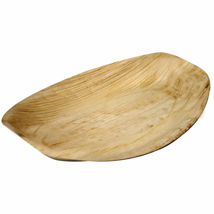 Compostable Medium Oval Platter 360 x 250mm - Palm Leaf