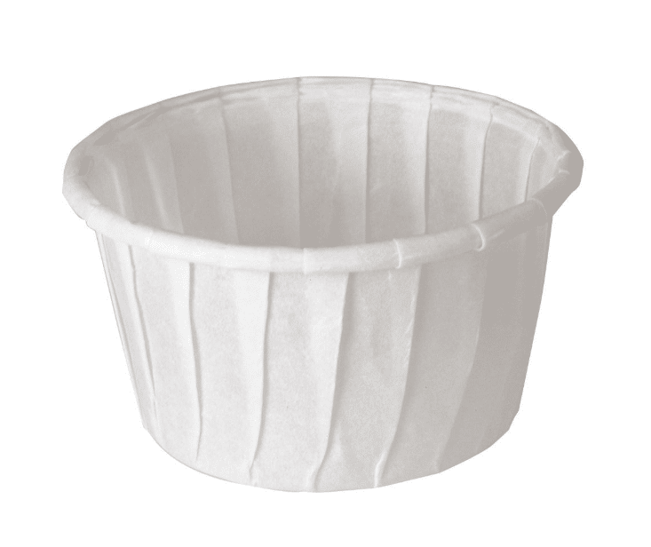 White Compostable Soufflé Pot 37ml - Paper