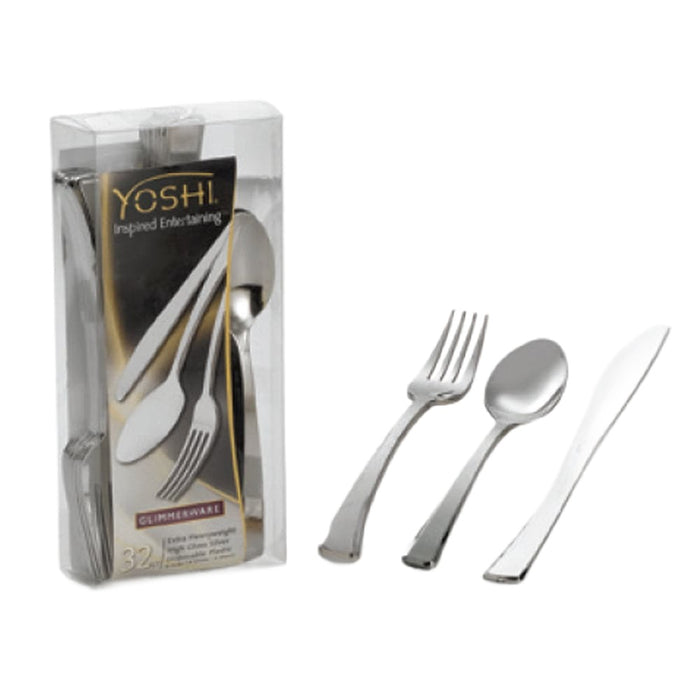 Reusable Plastic Silverlook Cutlery Set