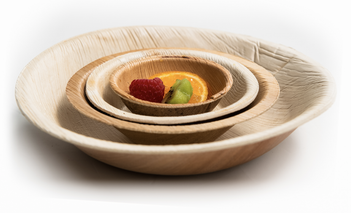 Compostable Round Plate 200mm - Palm Leaf