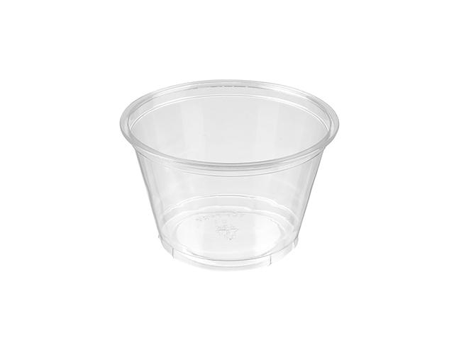 Clear Recyclable Plastic Portion Pot 120ml (Lid Sold Separately) Case x 2500- PET