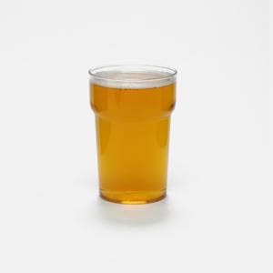 Clear Reusable Plastic Nonic Half Pint Glass 284ml - Polycarbonate CE/CA Stamped to Rim