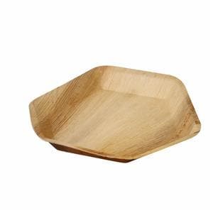 Compostable Hexagonal Plate 240mm - Palm Leaf