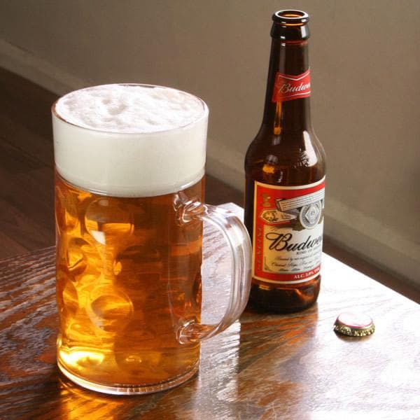 2 Pint Clear Reusable Plastic Stein Beer Glass 1300ml