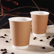 Compostable Double Walled Cup 227ml - Paper & PLA