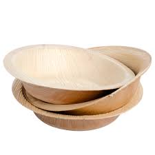 Compostable Round Bowl 180mm - Palm Leaf