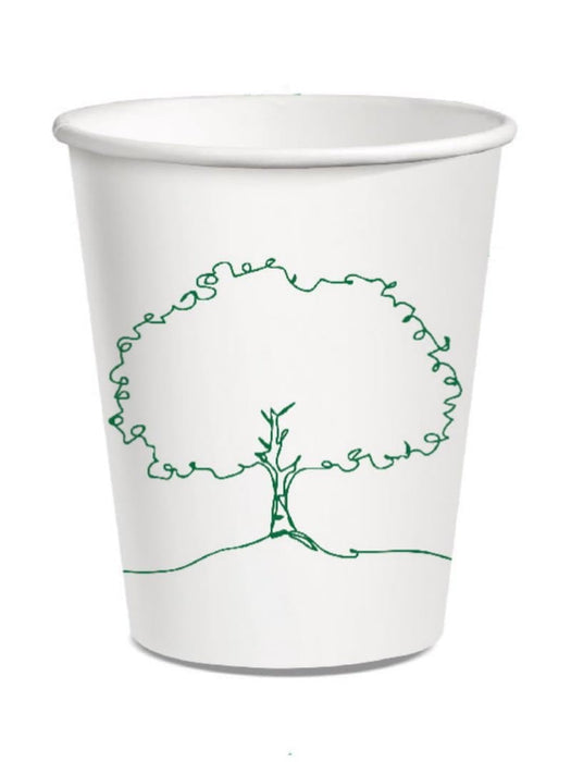 'Pure Paper' Single-Wall Liner-Free Recyclable & Compostable Cup 100ml- Paper