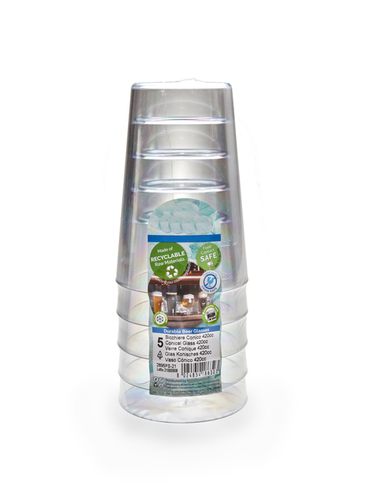 Clear Reusable Plastic Vimum 'Pint' Tumbler 600ml