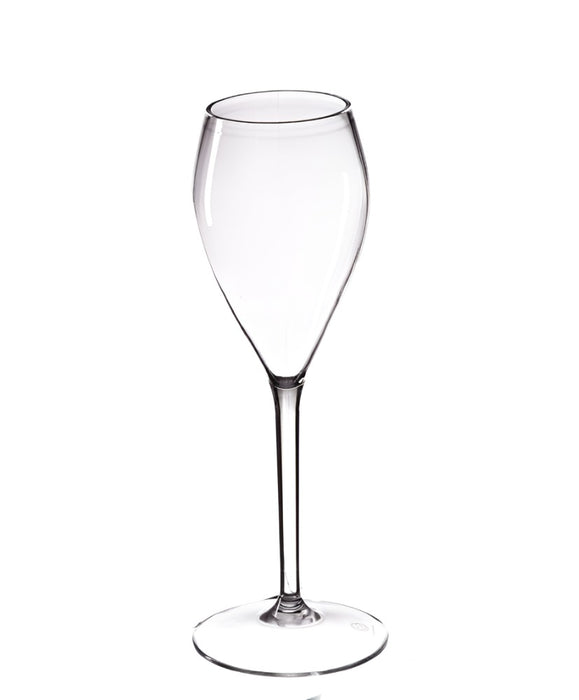 Clear Reusable Plastic Premium Champagne Flute 160ml - Tritan