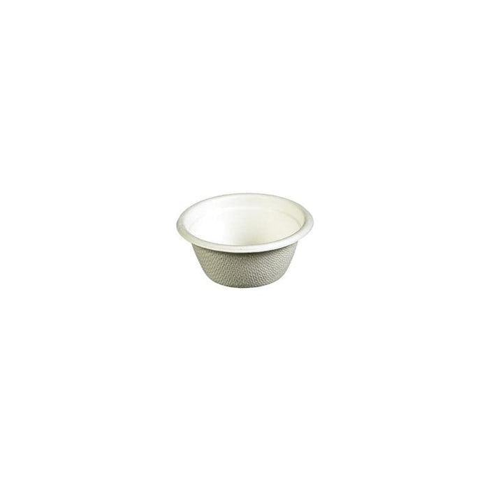 White Compostable Sample Pot 60ml - Reed Pulp